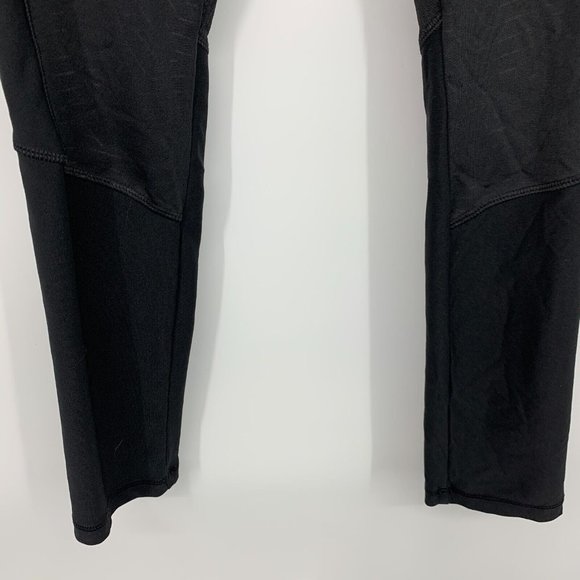 Avia Leggings Black Pull On Activewear Athletic Mid Rise Pattern - Picture 5 of 8